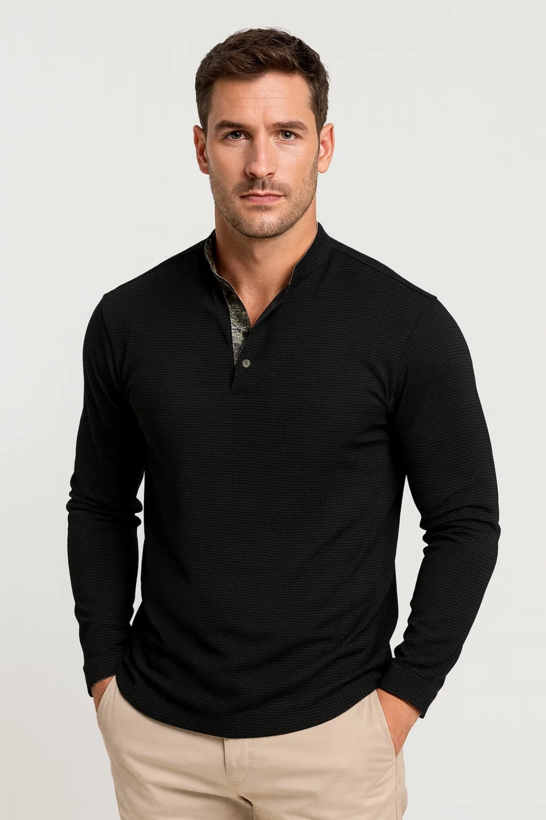 Heren Top | Minimalistisch | Lange Mouw | Herfst