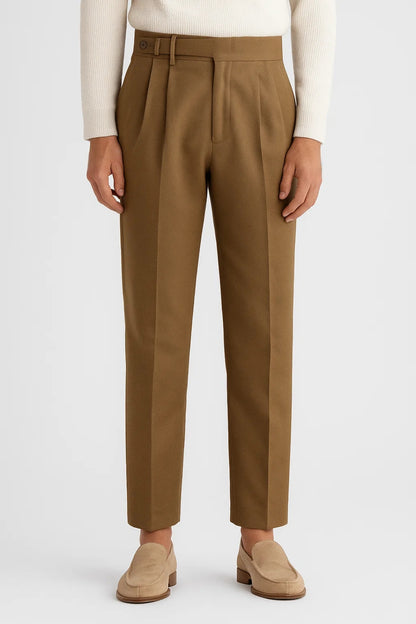 Broek Heren | Hoge Taille | Plooi | All-Season | Comfortabele pasvorm