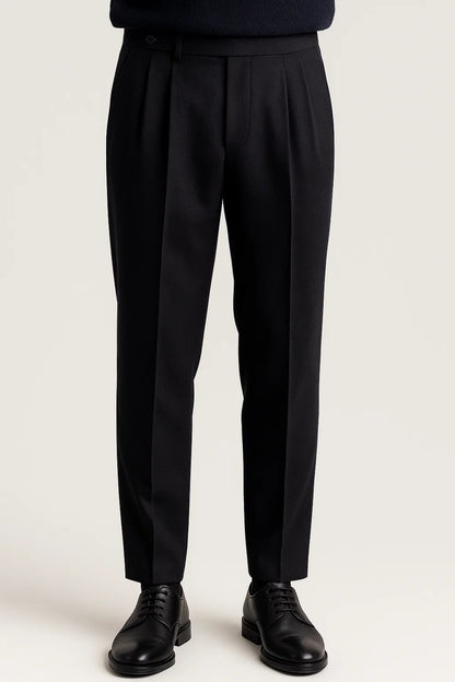 Broek Heren | Hoge Taille | Plooi | All-Season | Comfortabele pasvorm