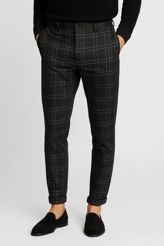 Broek Heren | Ruitpatroon | Slimfit | All-Season | Comfortabele pasvorm