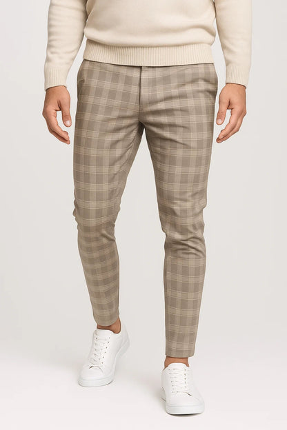 Broek Heren | Ruitpatroon | Slimfit | All-Season | Comfortabele pasvorm