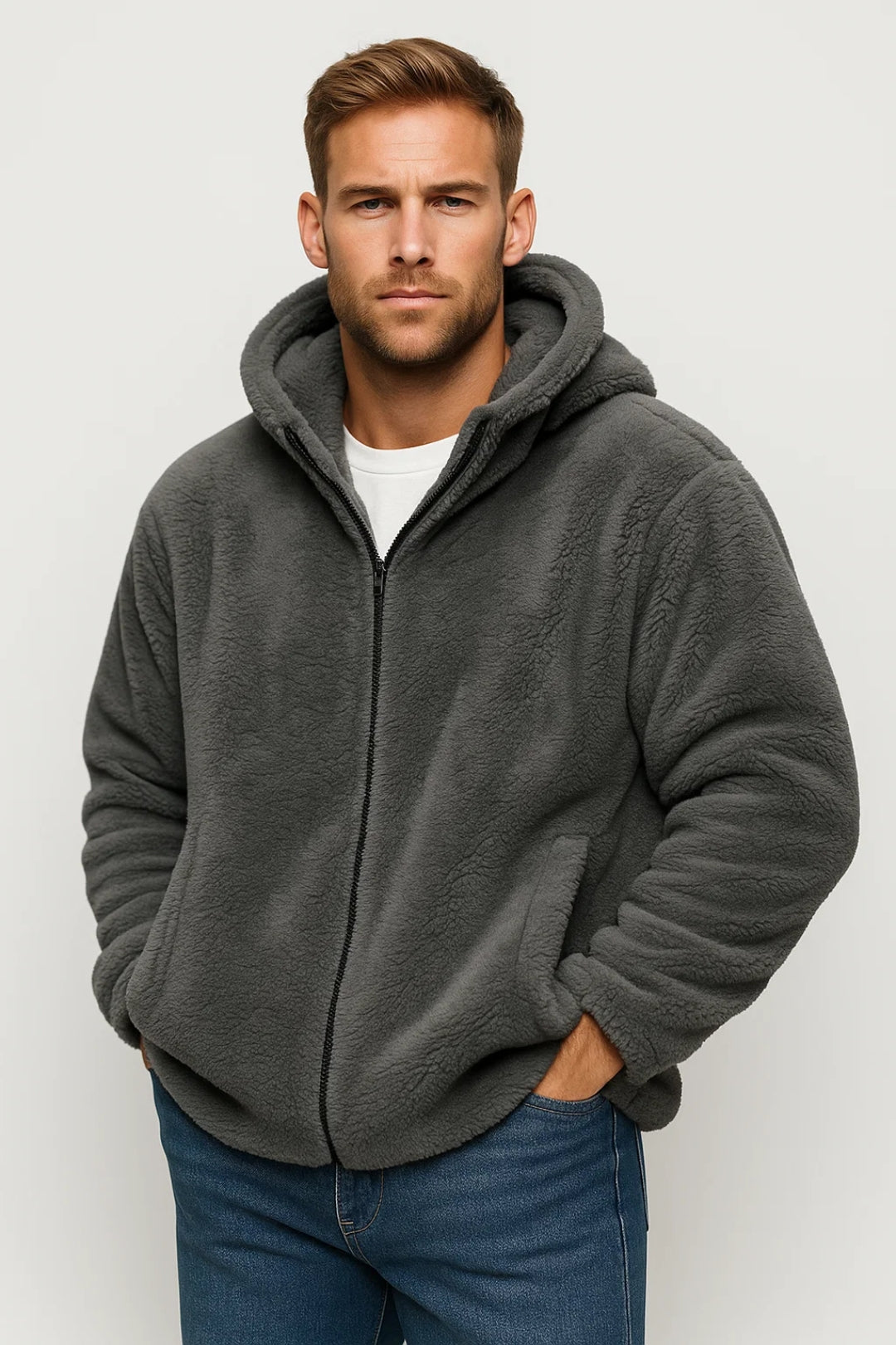 Hoodie Heren | Met Rits | Casual | Winter | Comfortabele pasvorm | Ideaal voor koude dagen