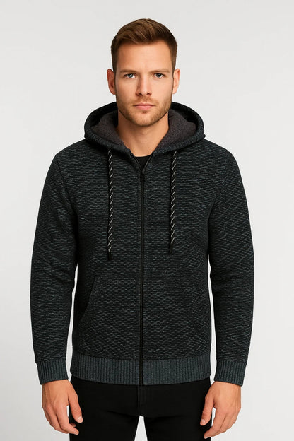 Hoodie Heren | Met Ritssluiting | Gebreide Stijl | Winter | Comfortabele pasvorm