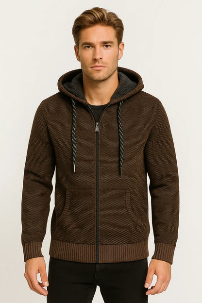 Hoodie Heren | Met Ritssluiting | Gebreide Stijl | Winter | Comfortabele pasvorm