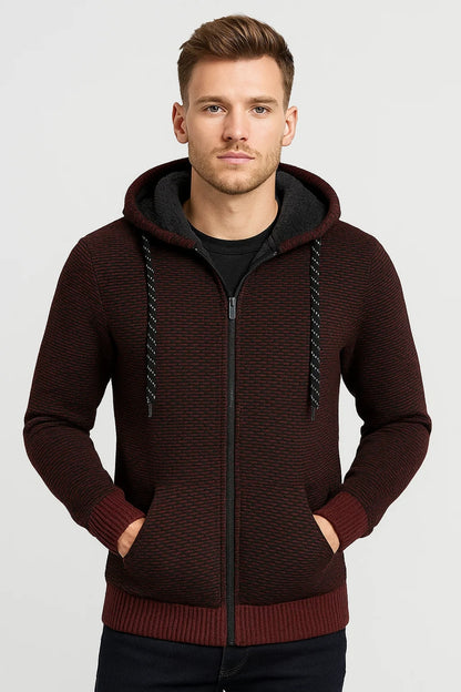 Hoodie Heren | Met Ritssluiting | Gebreide Stijl | Winter | Comfortabele pasvorm