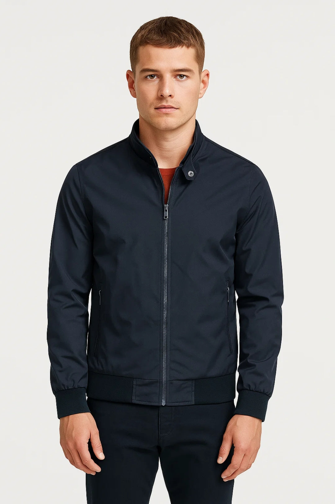 Tussenjas Heren | Met Opstaande Kraag | Met Rits | Herfst | Comfortabele pasvorm