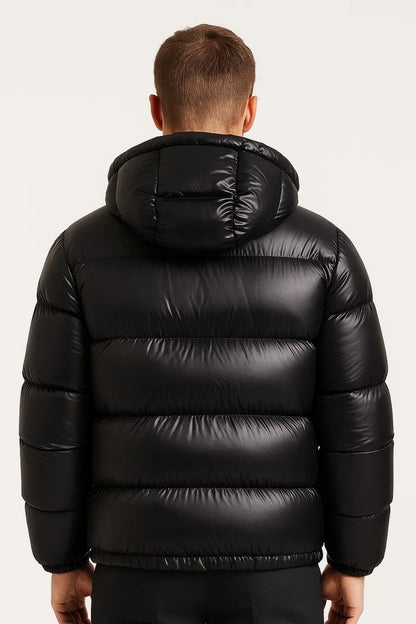 Pufferjas Heren | Glanzend | Met Capuchon | Winter | Comfortabele pasvorm | Ideaal voor koude dagen