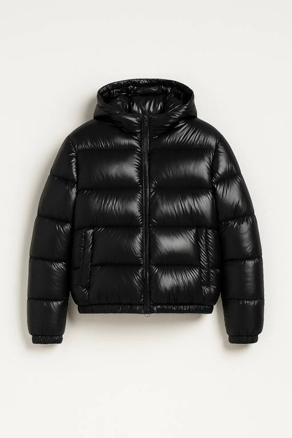 Pufferjas Heren | Glanzend | Met Capuchon | Winter | Comfortabele pasvorm | Ideaal voor koude dagen