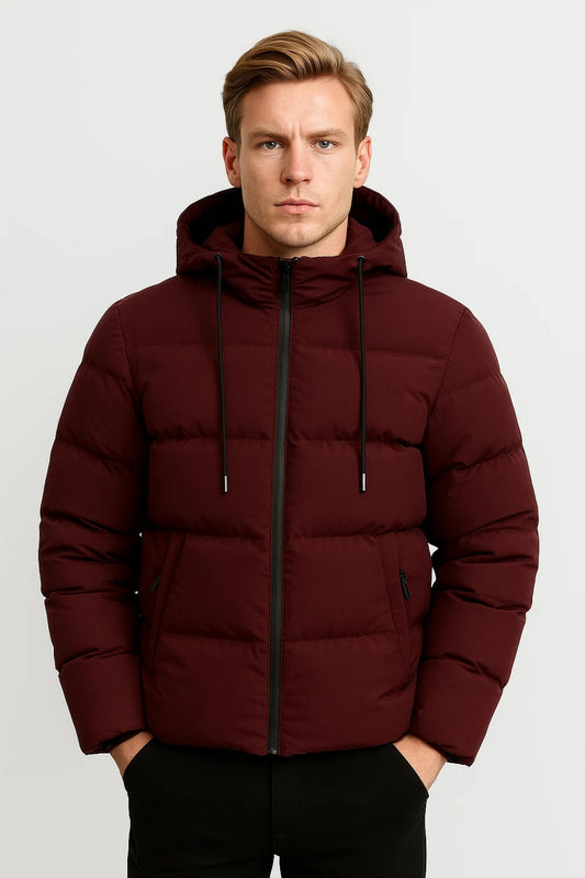Pufferjas Heren | Kort Model | Met Capuchon | Winter | Comfortabele pasvorm | Ideaal voor koude dagen