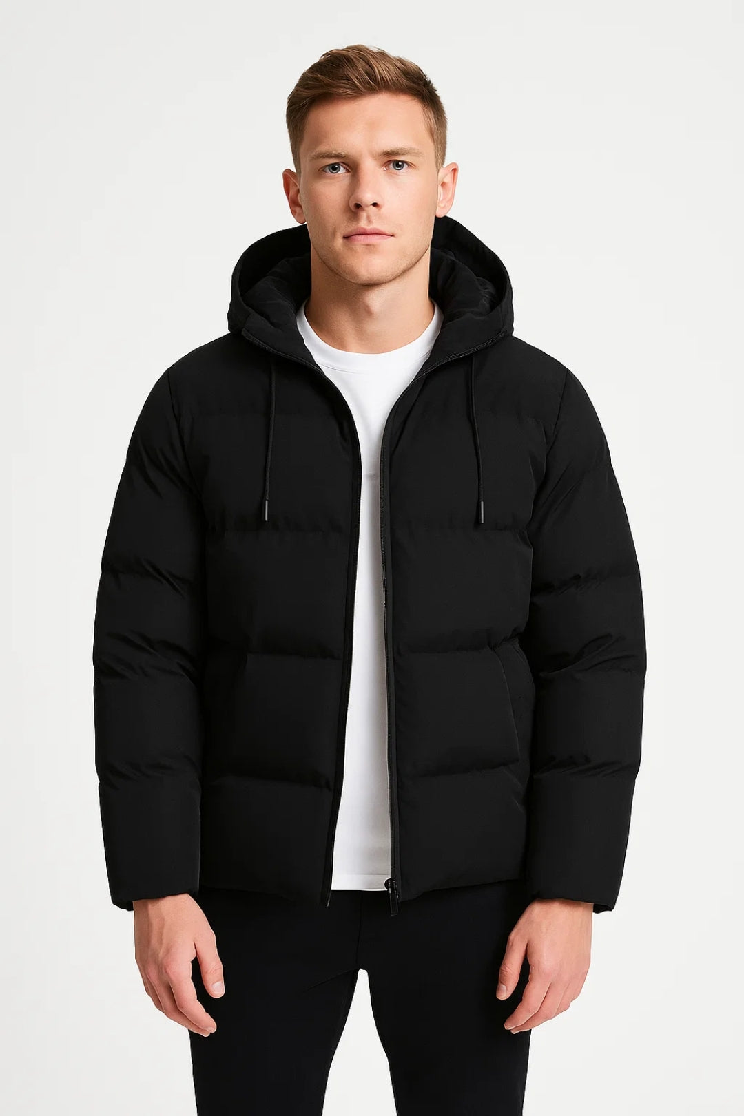 Pufferjas Heren | Kort Model | Met Capuchon | Winter | Comfortabele pasvorm | Ideaal voor koude dagen