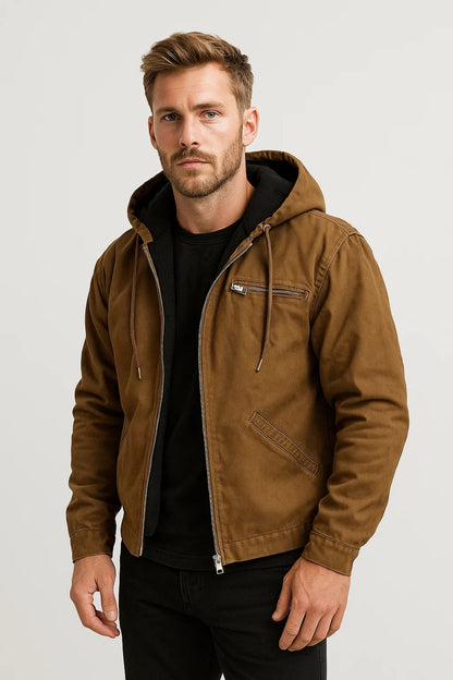 Jas Heren | Met Capuchon | Stoer | All-Season | Comfortabele pasvorm | Geschikt voor dagelijks gebruik