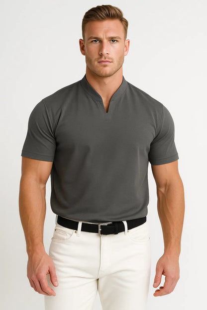 Shirt Heren | Korte Mouwen | Splitkraag | All-Season | Comfortabele pasvorm | Geschikt voor dagelijks gebruik