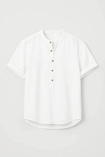 Shirt Heren | Korte Mouwen | Met Knoopsluiting | All-Season | Comfortabele pasvorm | Geschikt voor dagelijks gebruik