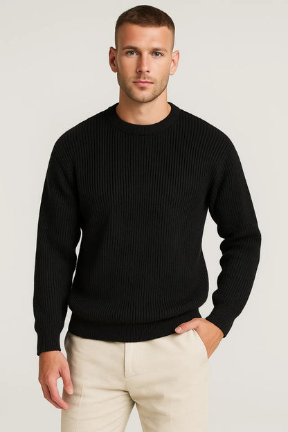 Trui Heren | Ribstructuur | Ronde Hals | Winter | Comfortabele pasvorm | Ideaal voor koude dagen