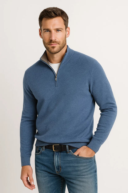 Trui Heren | Half Zip | Zachte Afwerking | Winter | Comfortabele pasvorm | Ideaal voor koude dagen