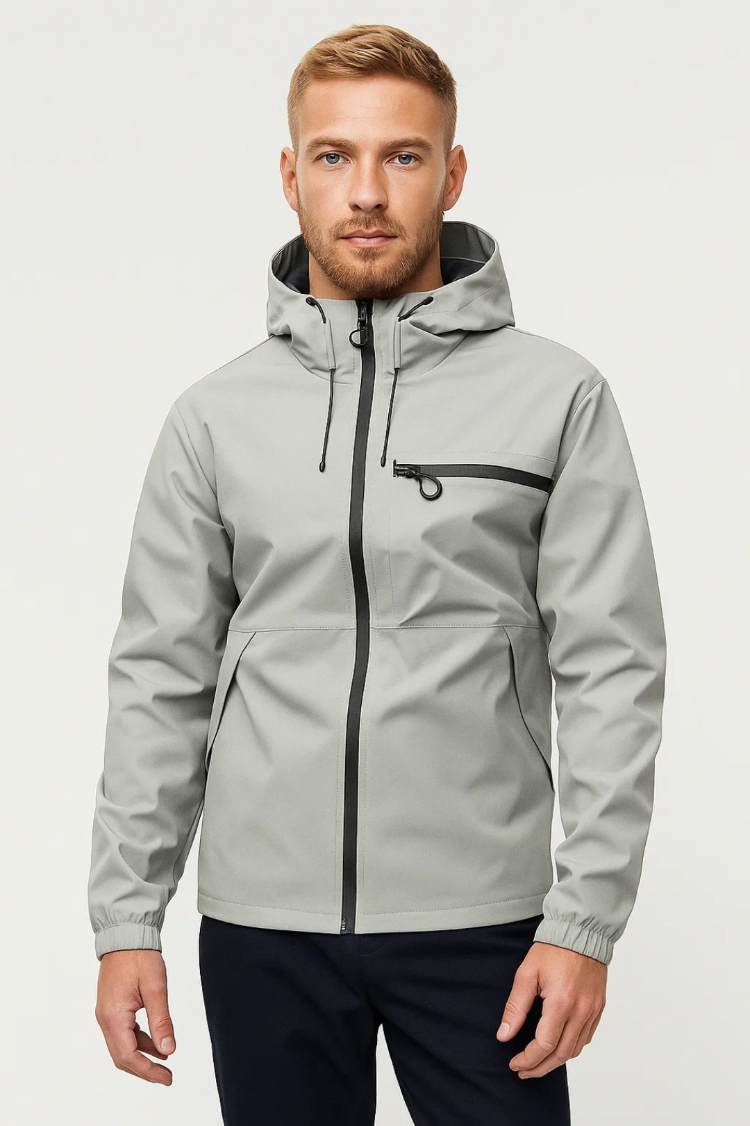 Zomerjas Heren - Lichtgewicht Zip Model met Capuchon | Casual