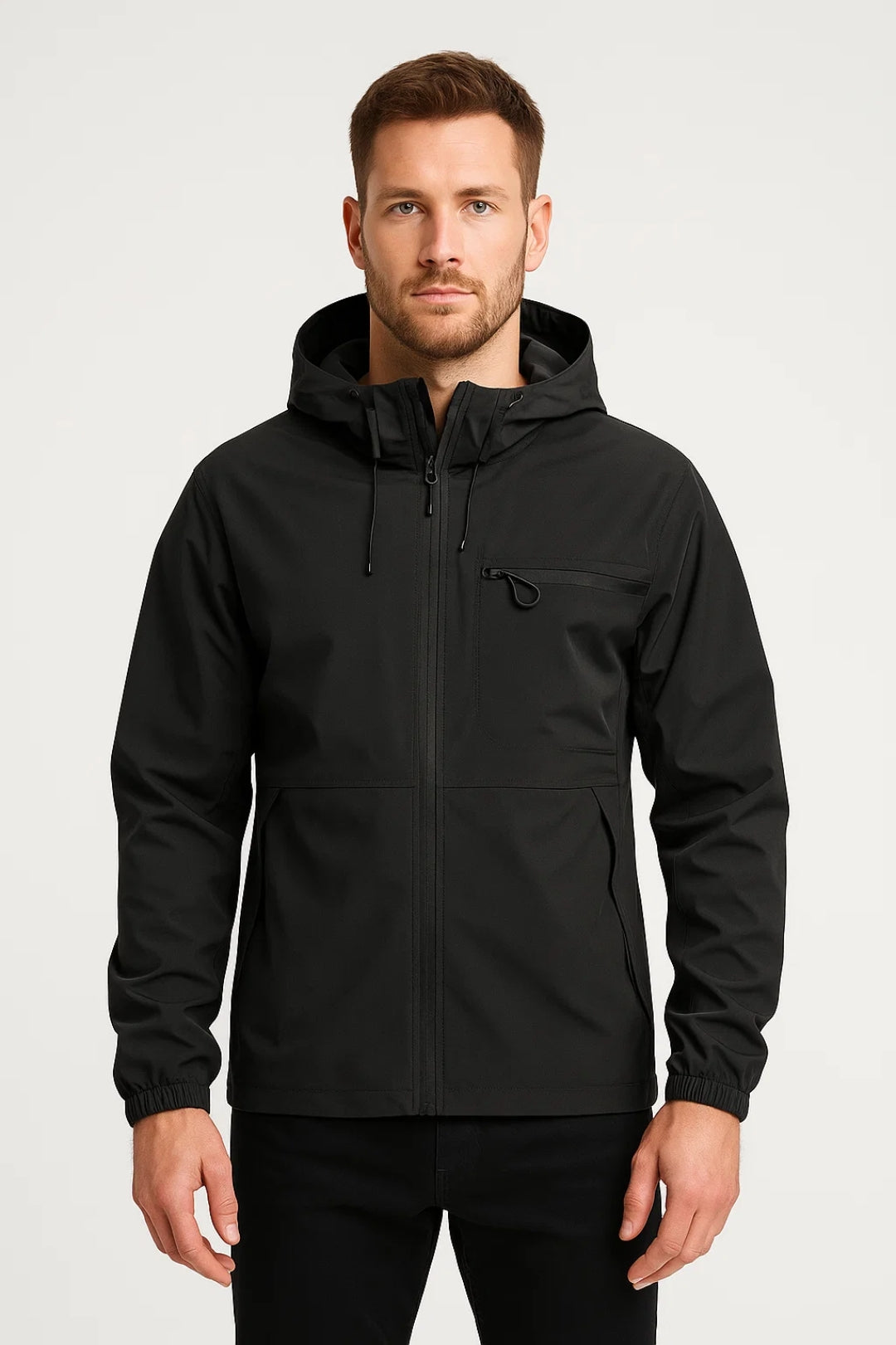 Zomerjas Heren - Lichtgewicht Zip Model met Capuchon | Casual