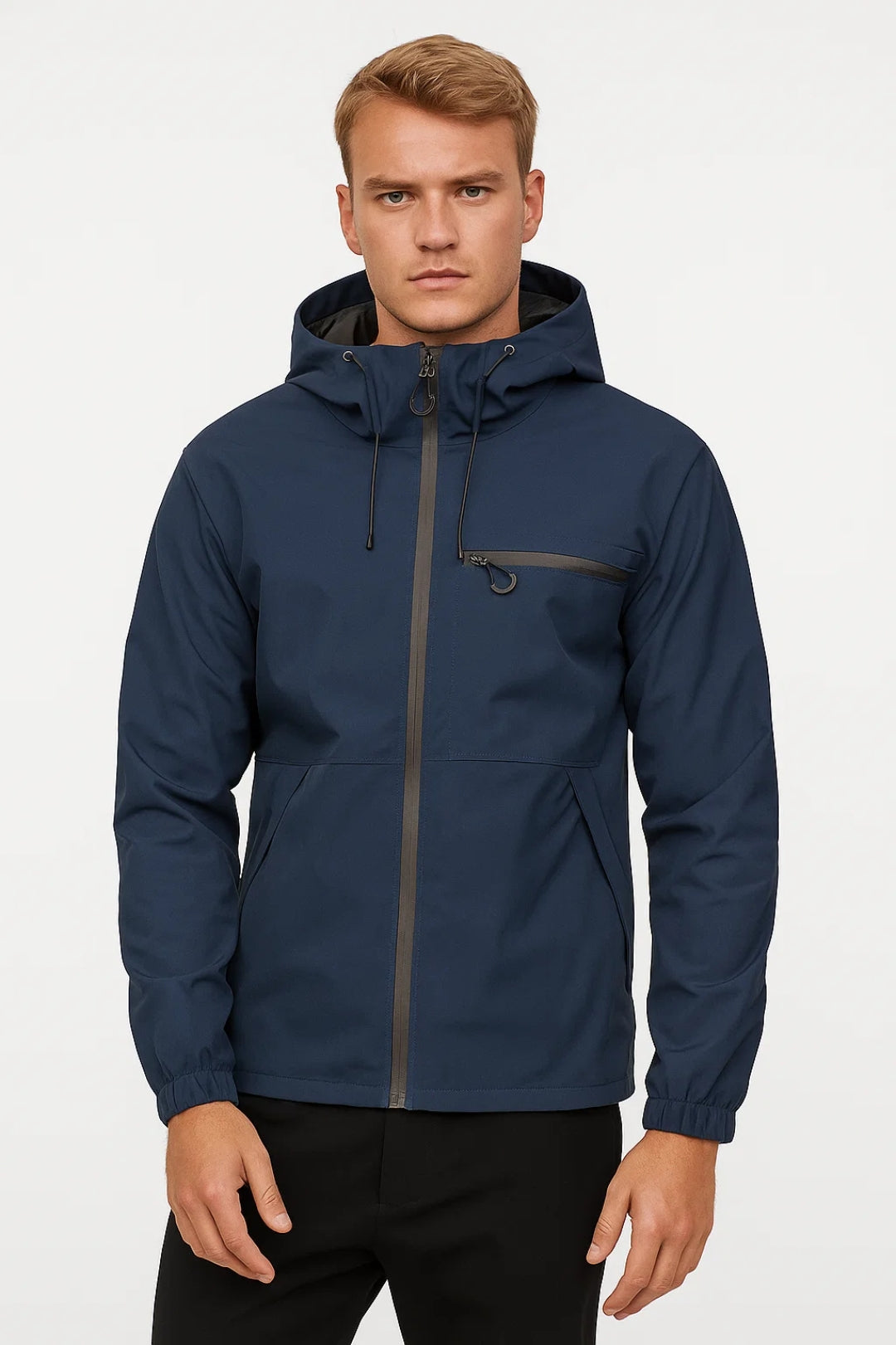 Zomerjas Heren - Lichtgewicht Zip Model met Capuchon | Casual