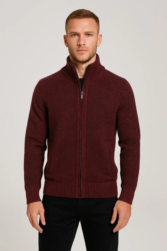 Vest Heren | Met Rits | Opstaande Kraag | Winter | Comfortabele pasvorm | Ideaal voor koude dagen