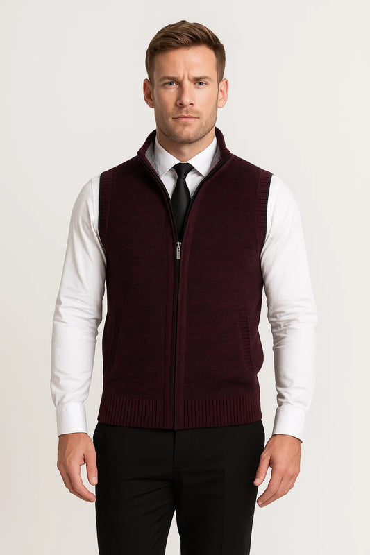 Bodywarmer Heren | Met Rits | Mouwloos | Herfst | Comfortabele pasvorm