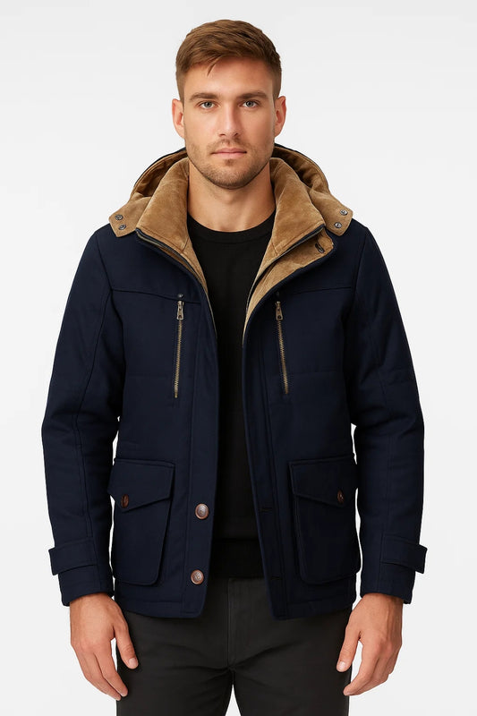 Parka Heren | Gevoerd | Met Capuchon | Winter | Comfortabele pasvorm | Ideaal voor koude dagen