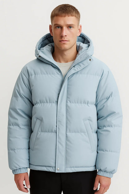 Pufferjas Heren | Gewatteerd | Met Capuchon | Winter | Comfortabele pasvorm | Ideaal voor koude dagen