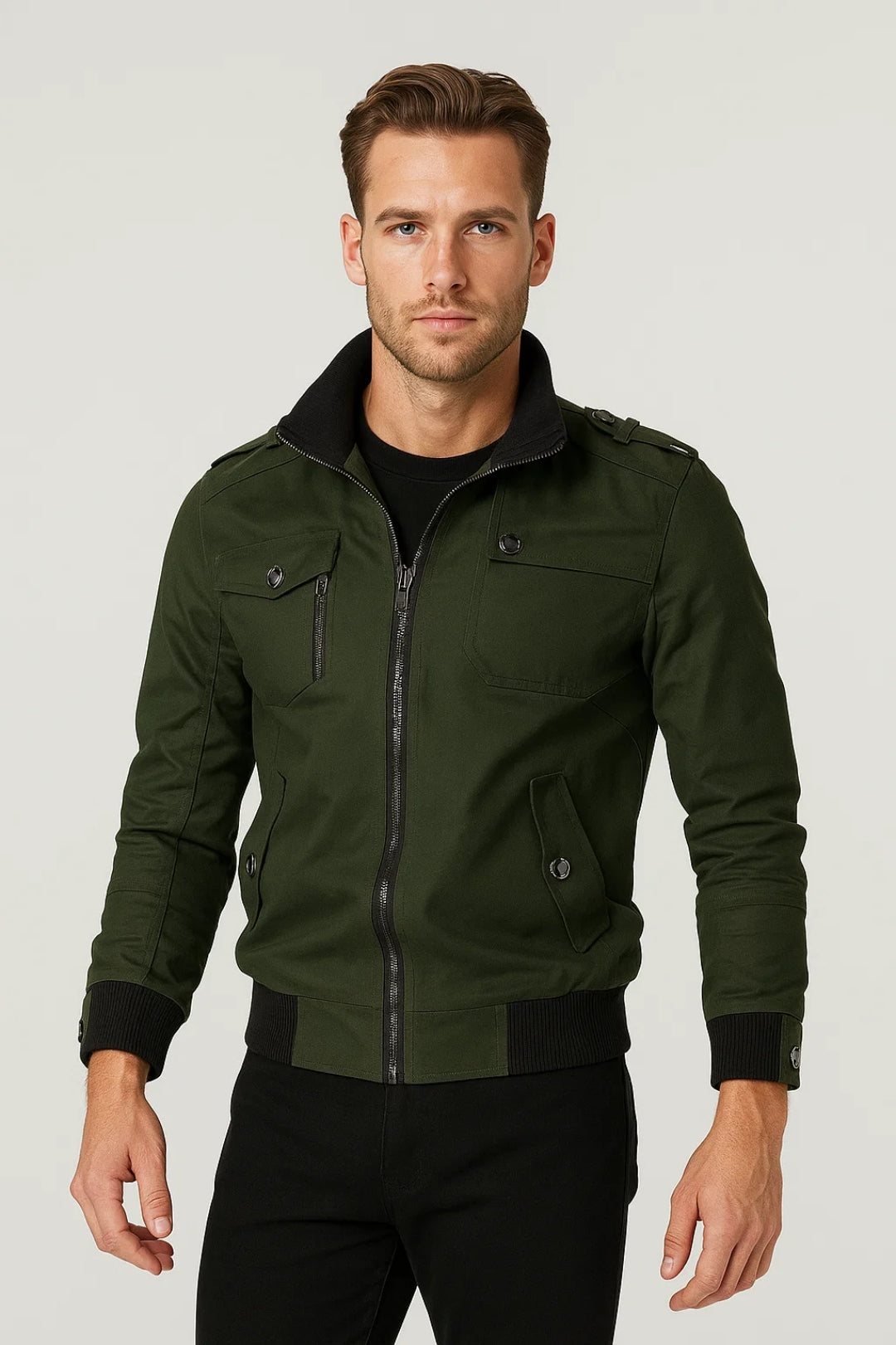 Bomberjack Heren | Met Opstaande Kraag | Tijdloos | Herfst | Comfortabele pasvorm