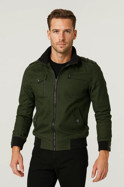 Bomberjack Heren | Met Opstaande Kraag | Tijdloos | Herfst | Comfortabele pasvorm