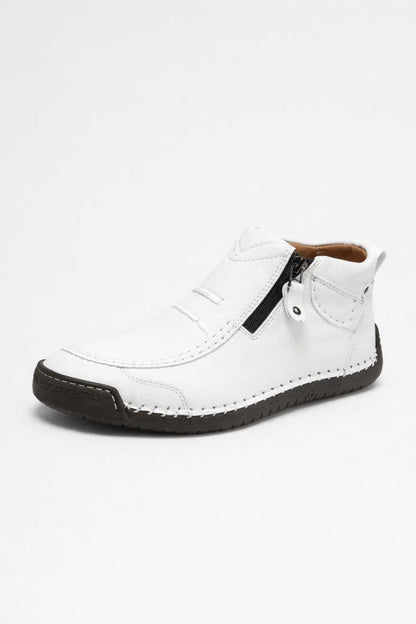 Sneakers Heren - Laag Model met Ritssluiting en Stiksel | Casual