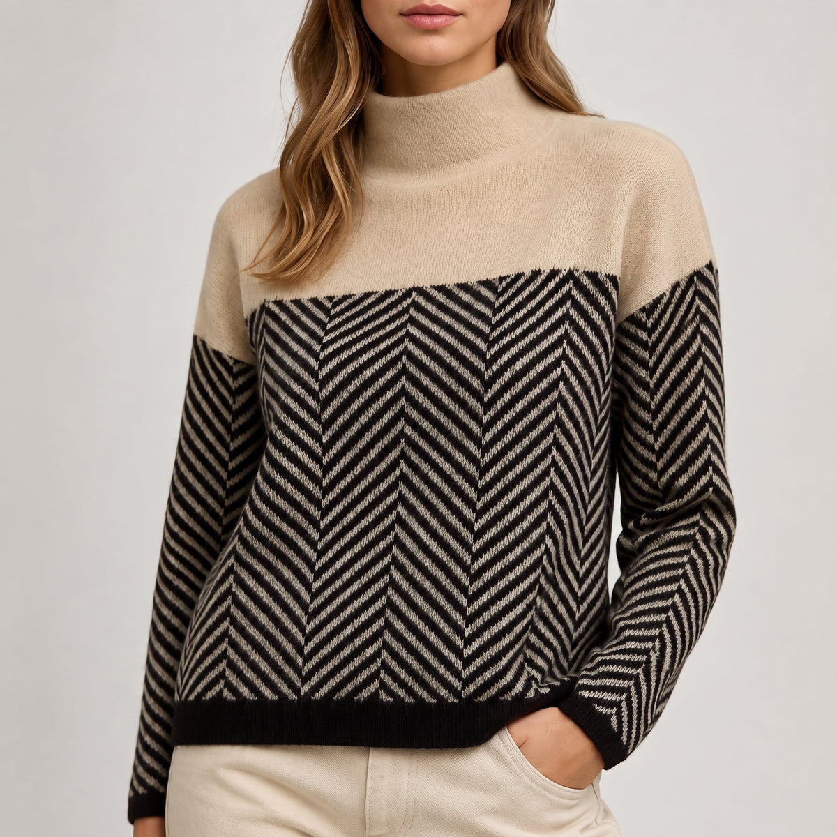 Iris - Coltrui dames oversized en warm gebreid