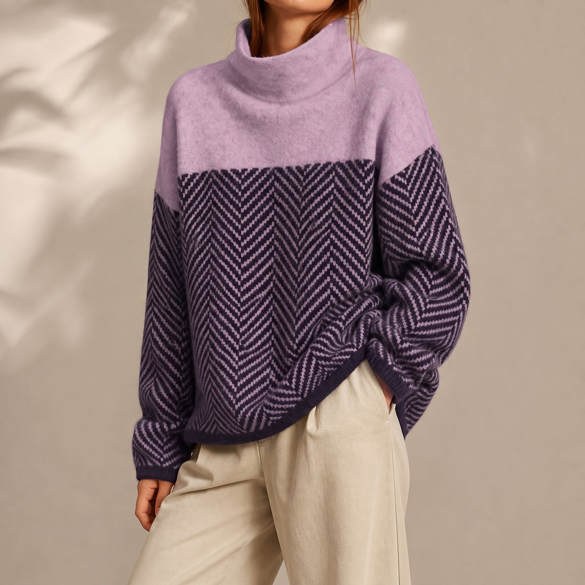 Iris - Coltrui dames oversized en warm gebreid