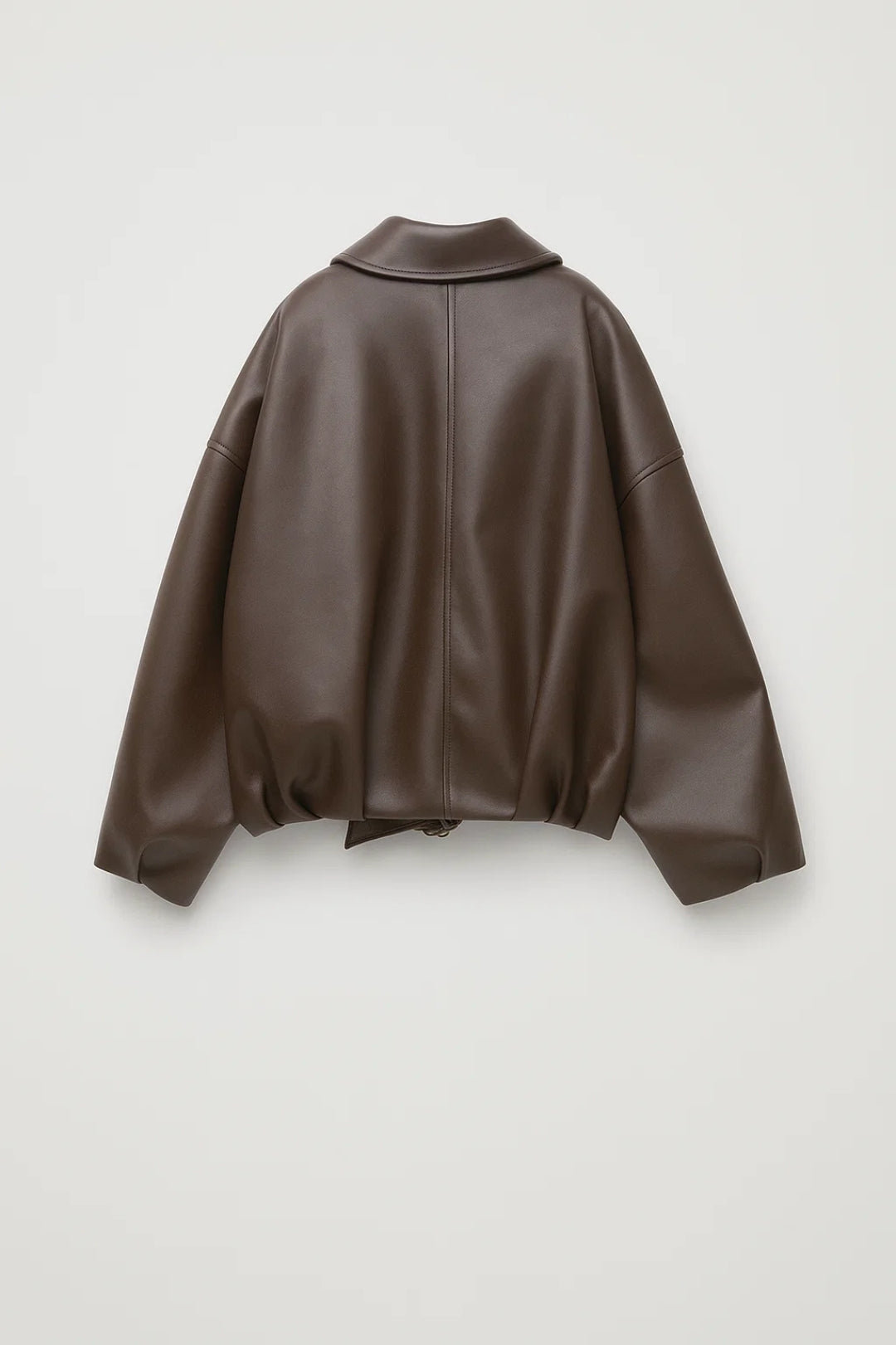 Iris - Dames Jas Leren Stijl Oversized voor de Herfst met Ritssluiting