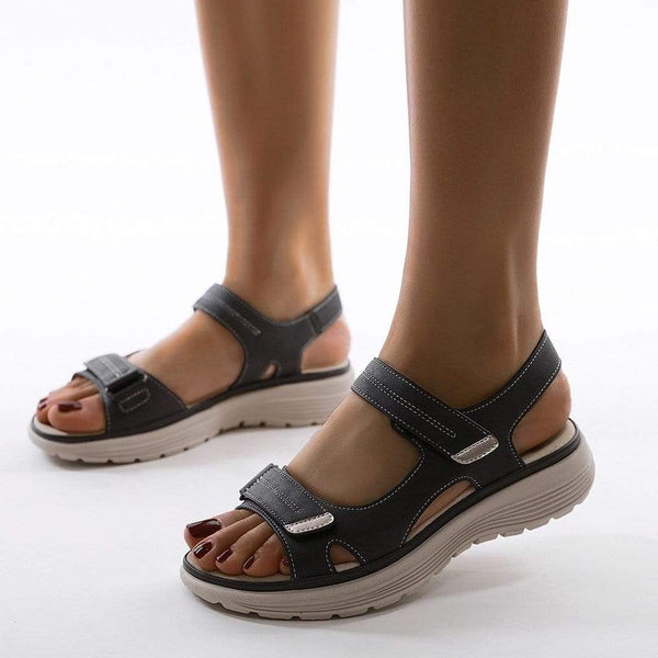 Iris - Lichte Orthopedische Sandalen Dames met Klittenband en Dempende Zool