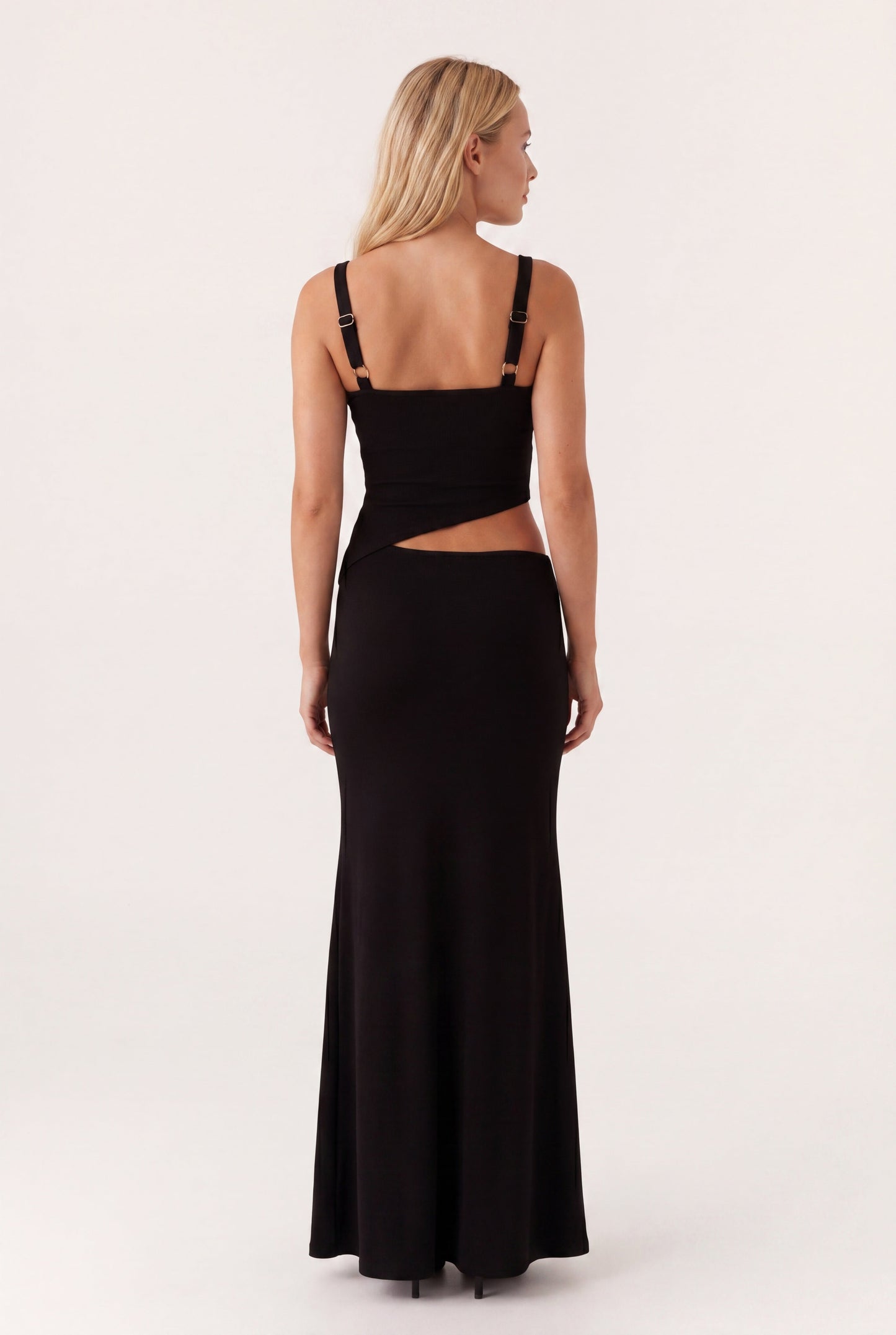 Isa - Elegante Galajurk Dames met Taille-uitsnede en Dunne Bandjes