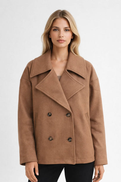 Jas Dames - Klassieke Dubbele Rij | Oversized Fit