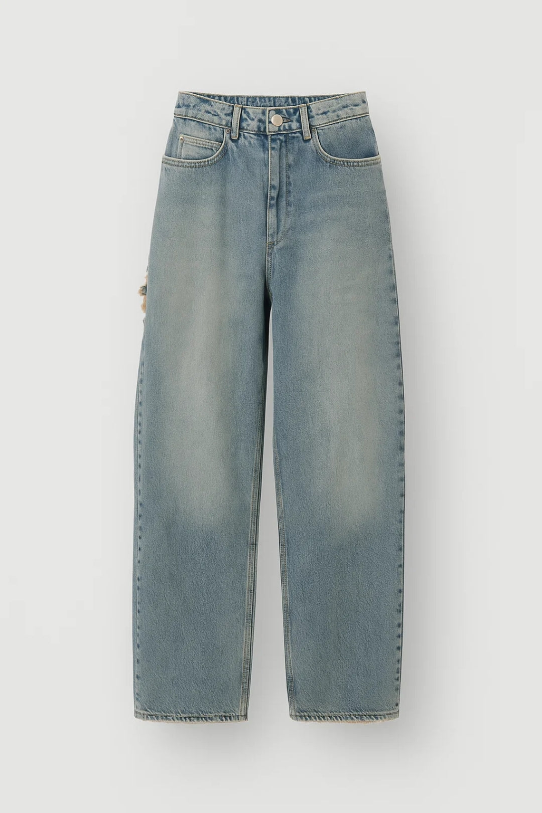 Jeans met Rechte Pijp | Vintage Wassing | Relaxte Pasvorm