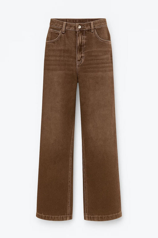 Jeans met Wijde Pijpen | Hoge Taille en Relaxte Fit | Casual Comfort