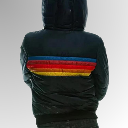 Julia - Dames Puffer Jas met Ritssluiting voor de Herfst en Capuchon