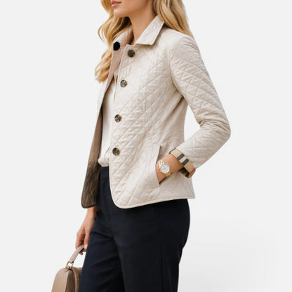 Julia - Dames Tussenjas Herfst met Lichte Pasvorm en Gewatteerde Look