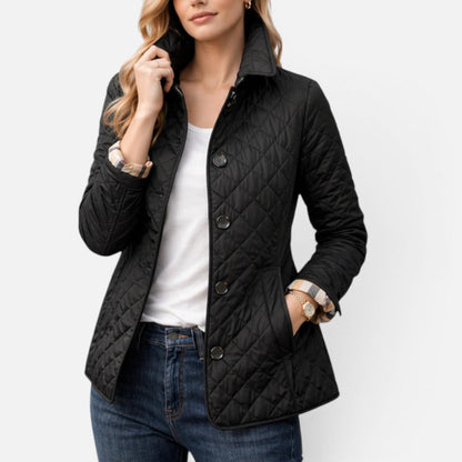 Julia - Dames Tussenjas Herfst met Lichte Pasvorm en Gewatteerde Look
