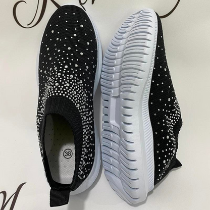 Julia - Luxe Orthopedische Sneakers Dames met Glinsterdetail en Instapmodel