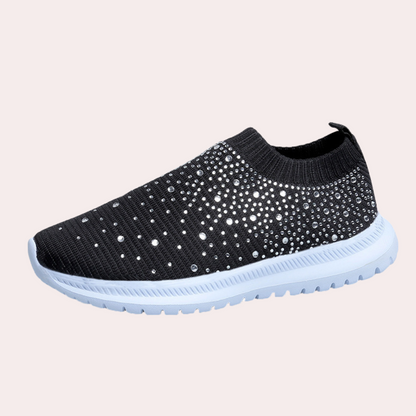 Julia - Luxe Orthopedische Sneakers Dames met Glinsterdetail en Instapmodel