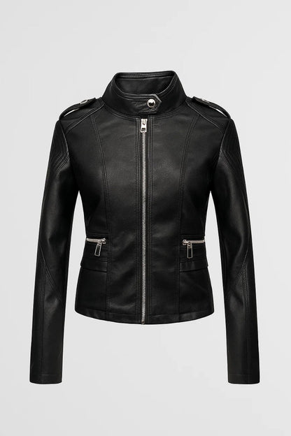 Kort Damesjack | Getailleerd Design met Ritsdetails | Tijdloos en Elegant