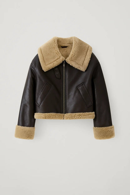 Kort Damesjack | Voering met Teddy-Afwerking | Warm en Stoer