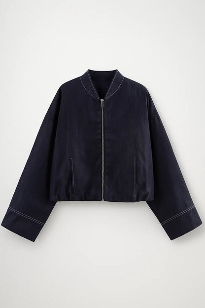 Kort Damesjack met Rits | Minimalistisch Design | Casual en Tijdloos