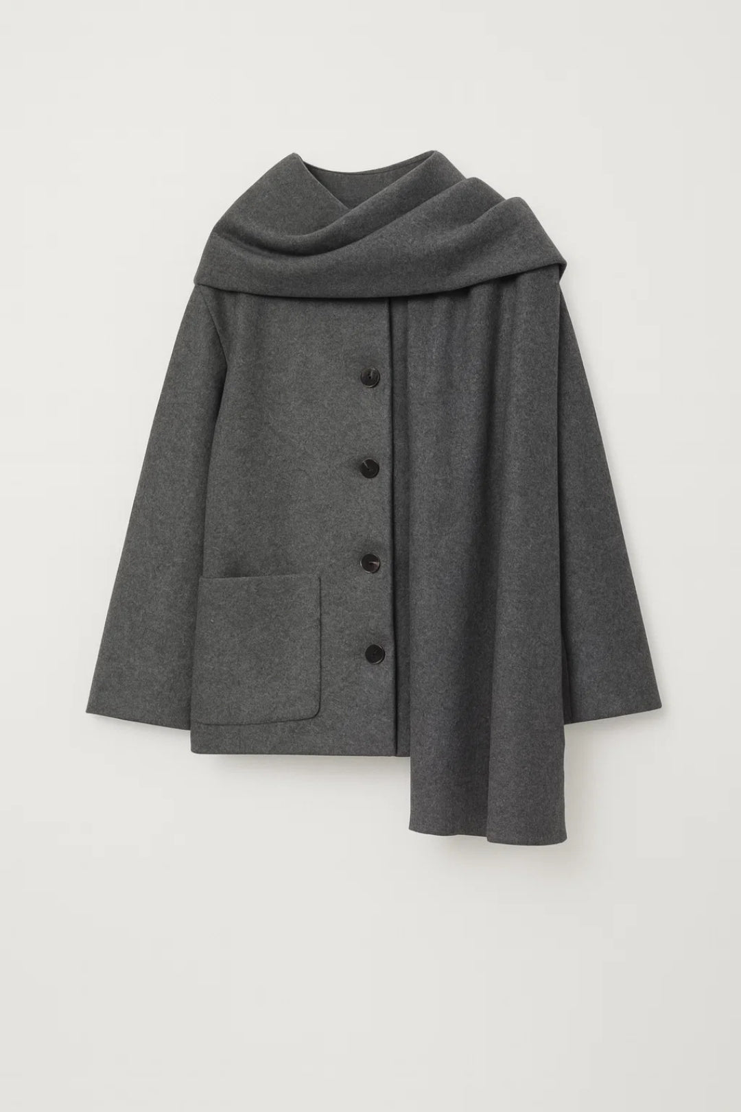 Jas Dames | Kort Model | Asymmetrische Sjaalkraag | Herfst | Comfortabele pasvorm | Geschikt voor dagelijks gebruik