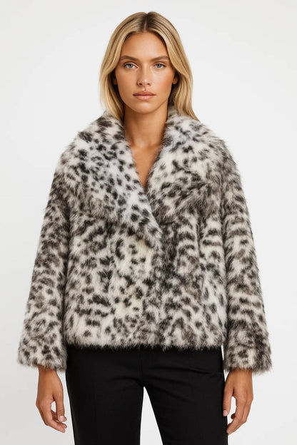 Korte Damesjas | Faux Fur Look | Statement Stijl voor Koude Dagen