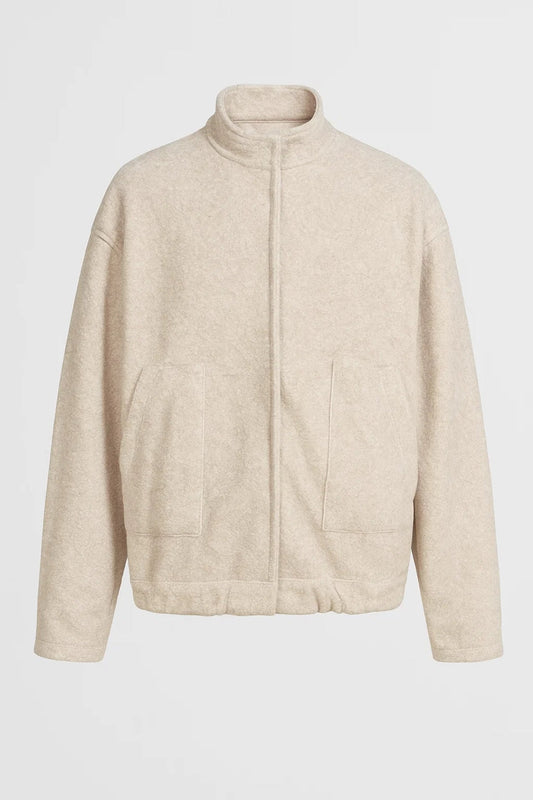 Korte Damesjas | Minimalistisch Design met Opstaande Kraag | Warm en Casual