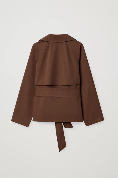 Korte Damesjas | Overslagmodel met Ceintuur | Tijdloze Herfststijl