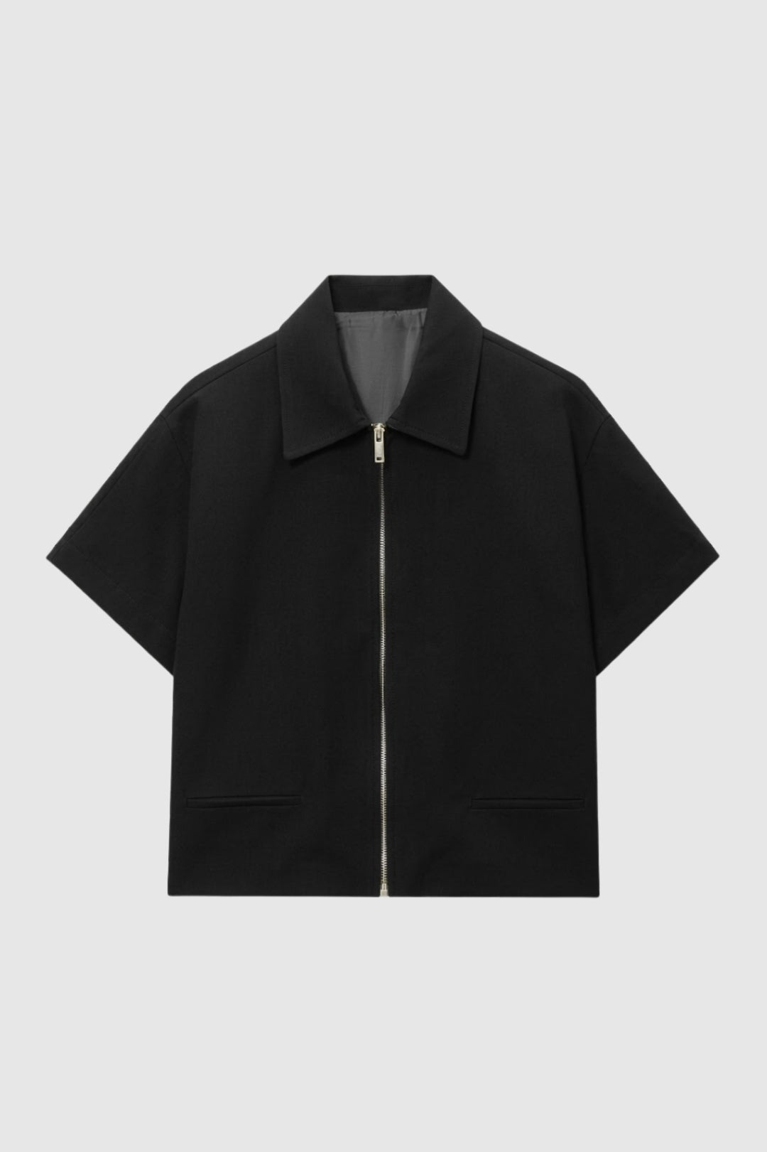 Korte Jas Dames - Cropped Zip met Revers | Casual Chic